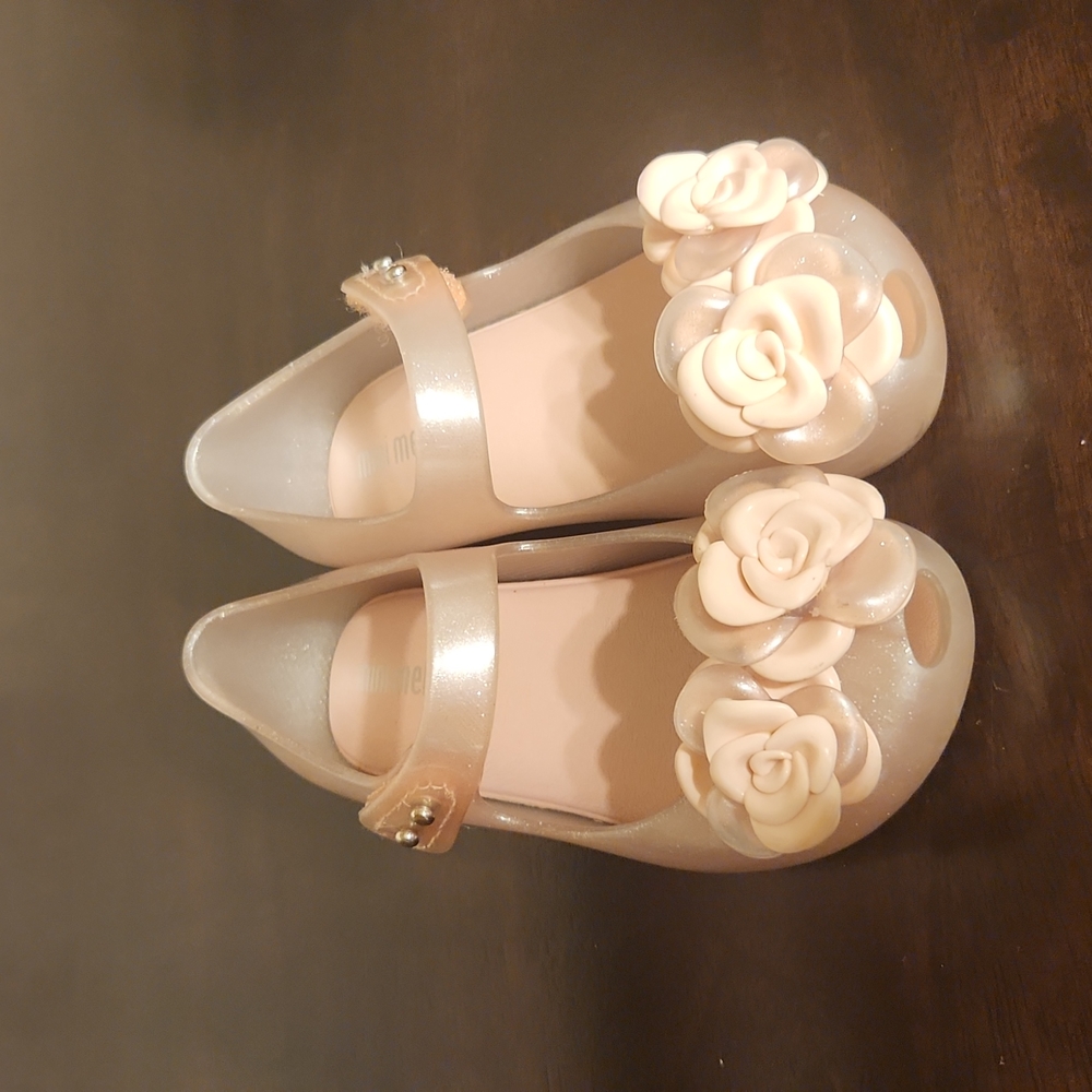Mini Melissa Pink Rose Flats
